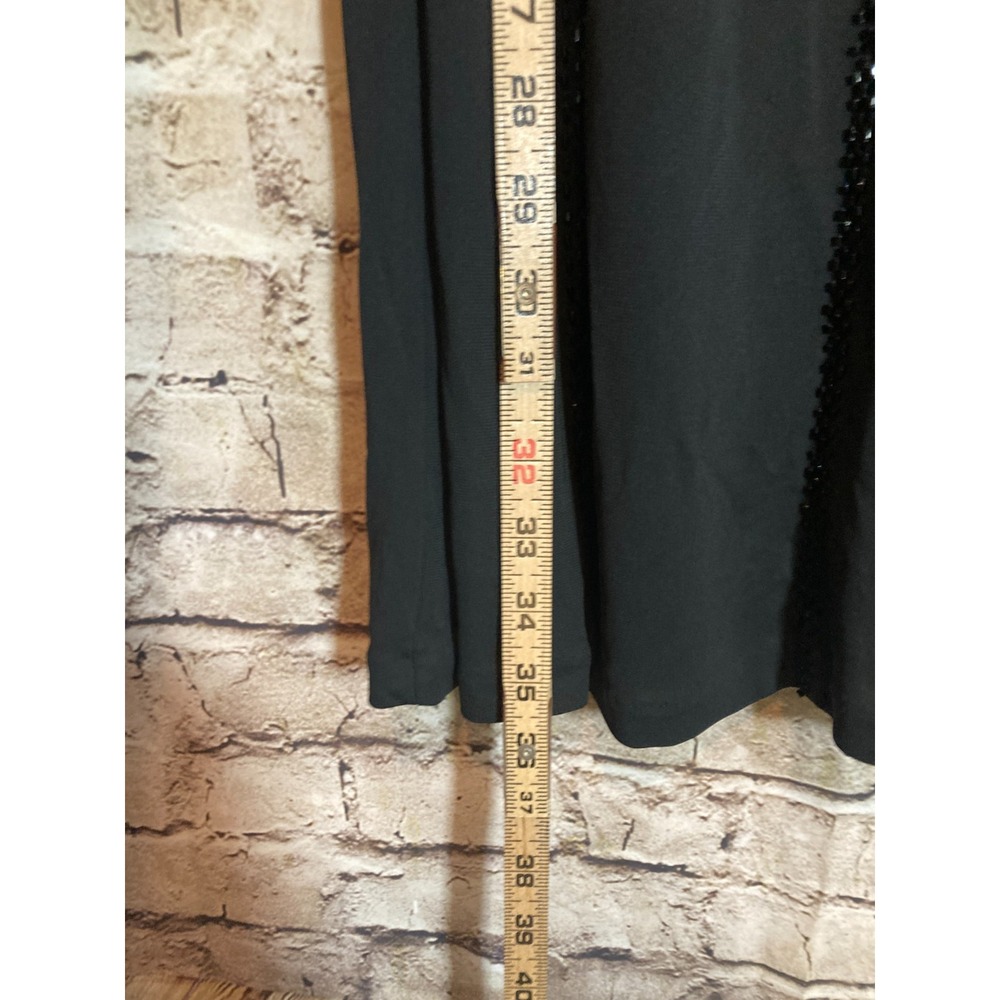 Vintage Votre Nom Dress Womens Medium Black Beaded LBD Flapper Party - Picture 10 of 10